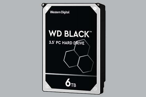 6TB Black hard disk drive