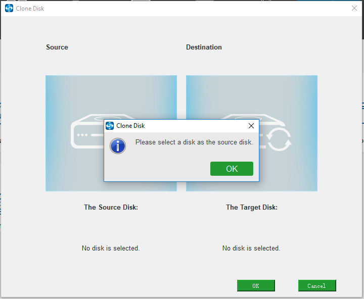 make sure you are selecting the right disk