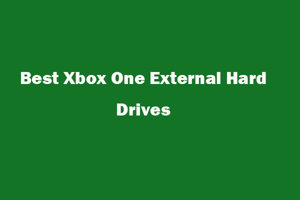 best Xbox One external hard drive