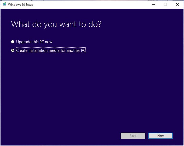 create installation media