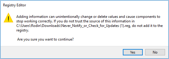double click Configure Automatic Updates to add registration entries