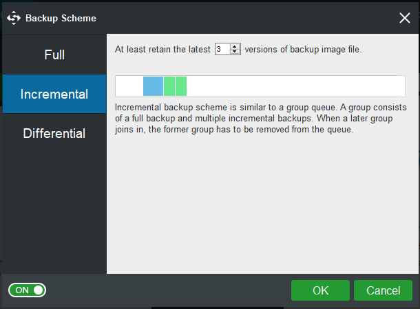 choose the way to maintain your backup files