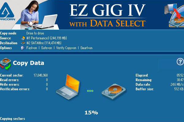 ez gig iv with data select ez gig iv with data select