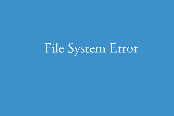 file system error