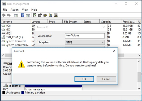 how to reformat a usb drive to be ntsf