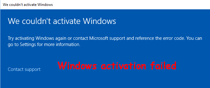 Windows Activation Error Appears On Your Pc How To Fix