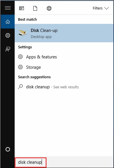 disk cleanup