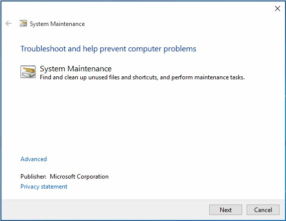 start system maintenance