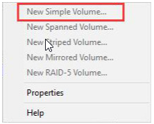 new simple volume gray out