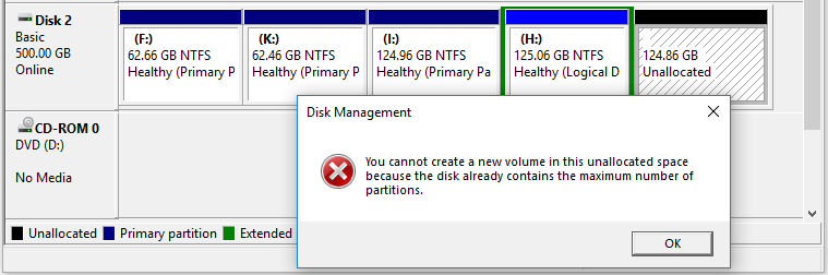 create a partition