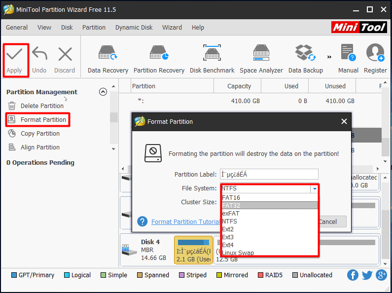 convert Fat to NTFS32