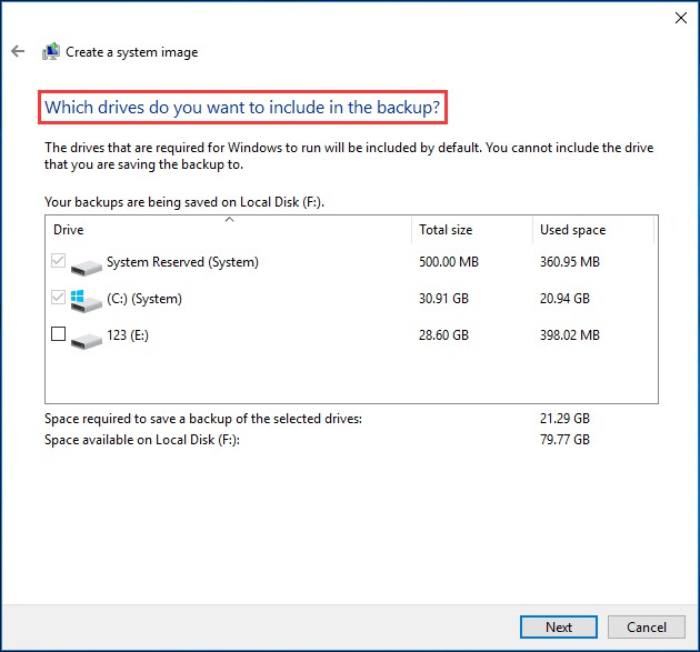 choose a source partition