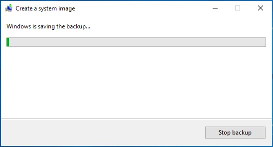 saving backup