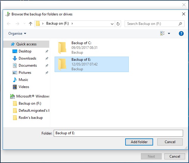 add folder