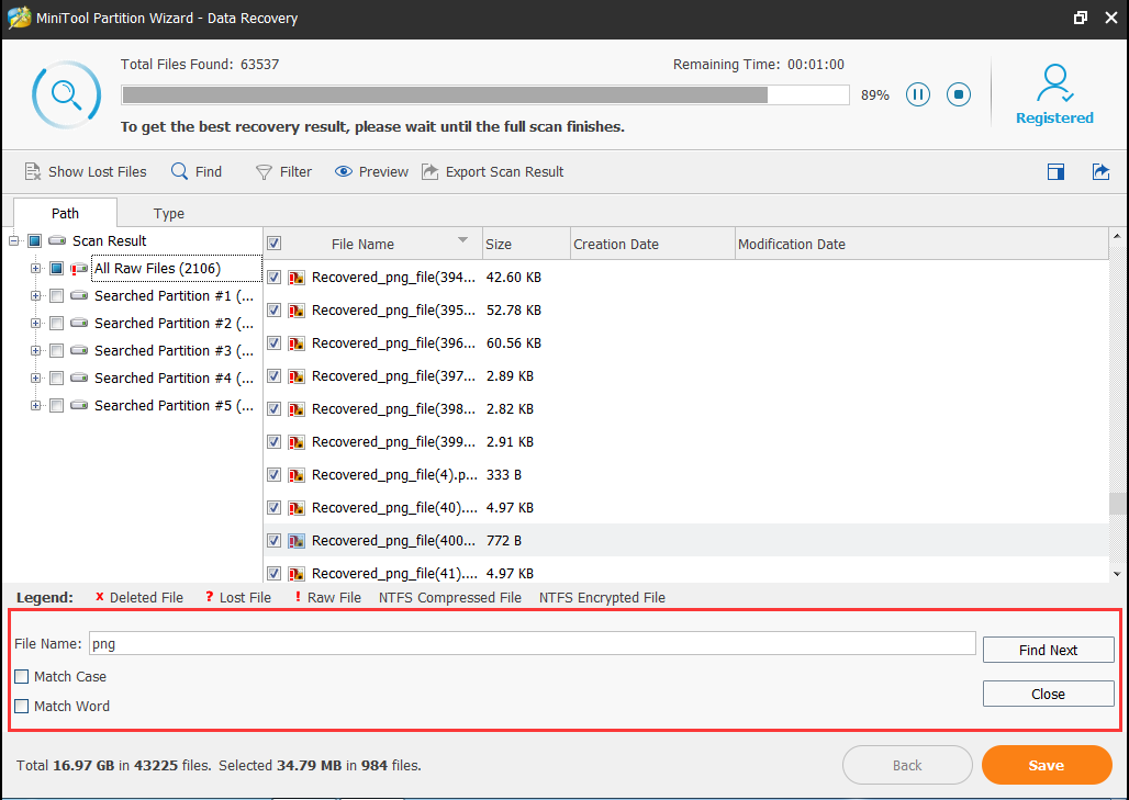  find the specified file