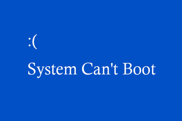 what should be done if a system cannot boot from the hard drive