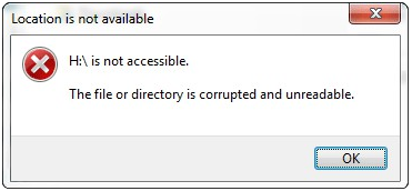 the file is corrupted
