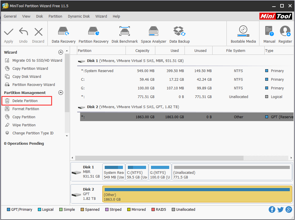 create new partition