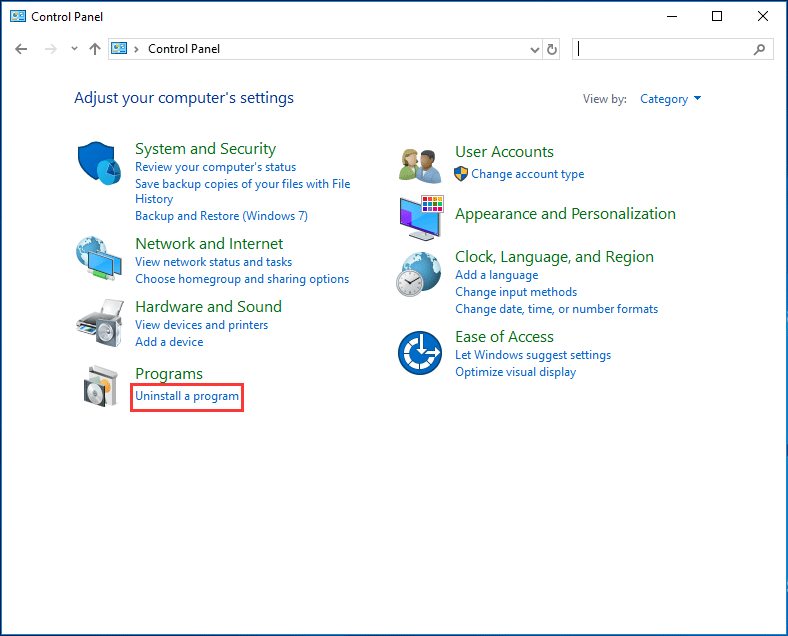 uninstall Windows 10 updates from Control Panel