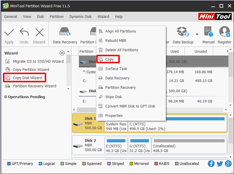 Copy Disk Wizard