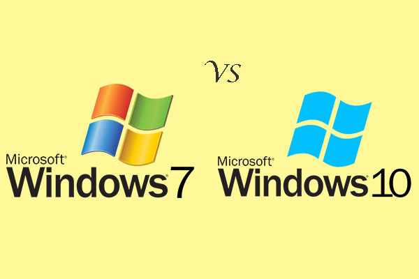 difference between windows 7 and windows 10