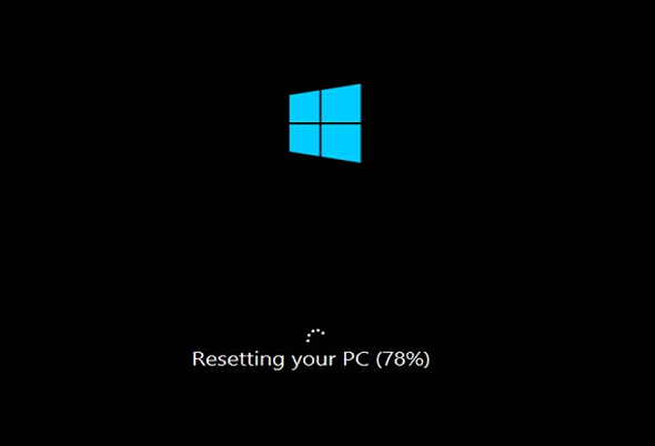 windows is loading files black screen