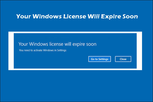 Fix Your Windows License Will Expire Soon For Windows 10