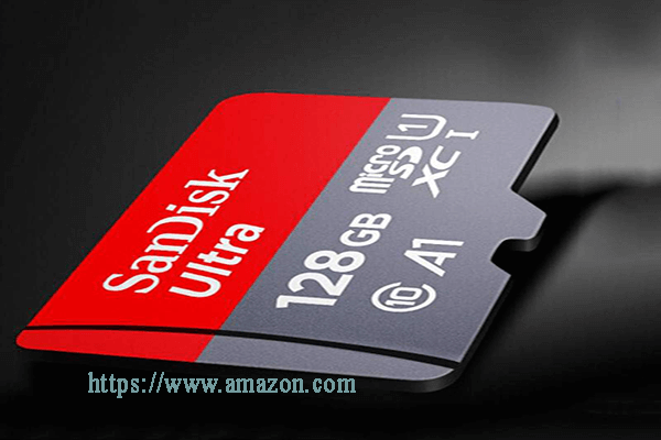 the appearance of SanDisk ultra 128GB microSD A1
