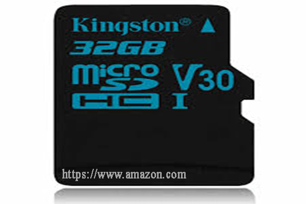 the appearance of Kingston microSD action camera