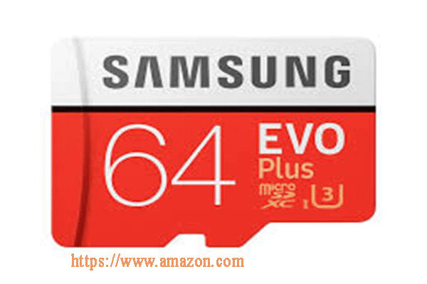 the appearance of Samsung Evo Plus 64GB 100MB/s memory card