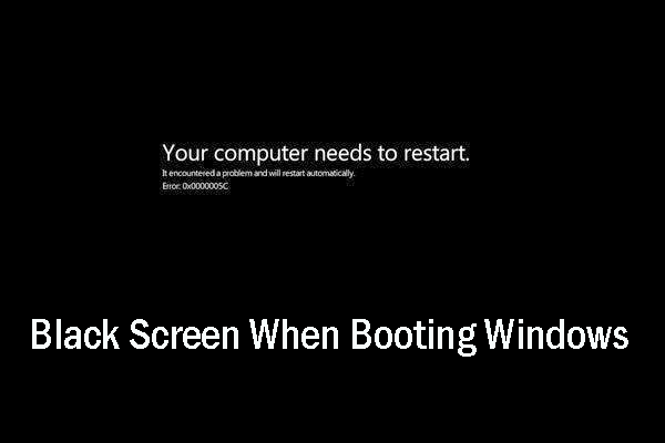 black screen of death boot sector virus