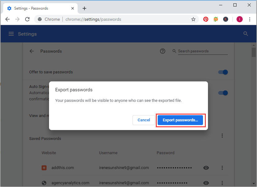 how can i copy saved passwords google chrome how can i copy saved passwords google chrome