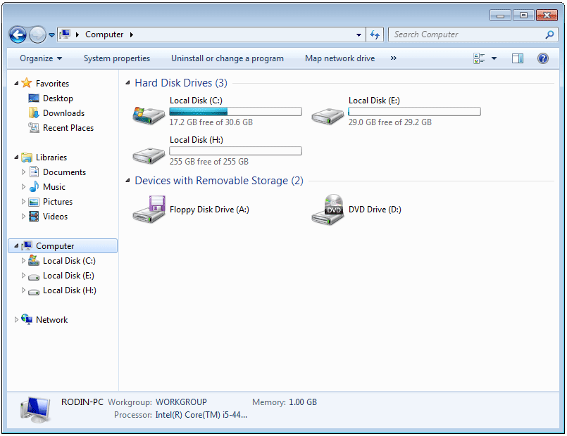 the hidden partition is not be displayed in This PC window