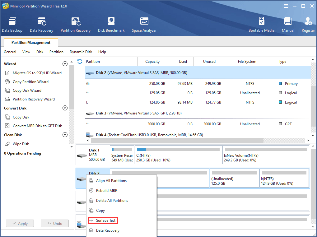 partition wizard 9 disk surface test partition wizard 9 disk surface test