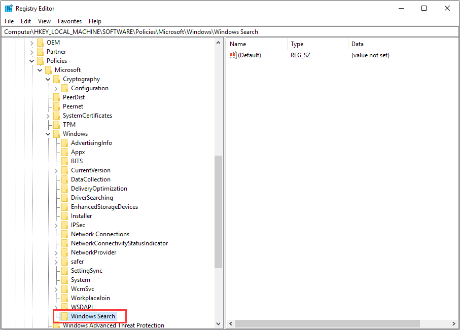 Windows search