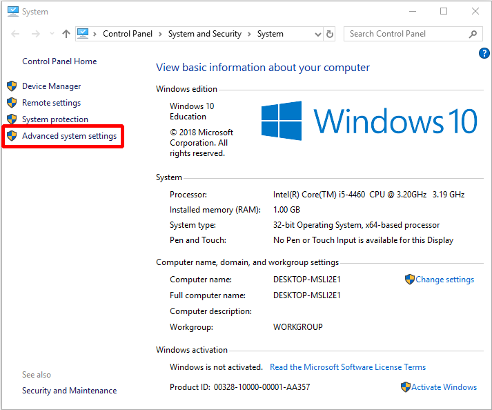 Advanced system settings. Win 10 где Advanced System settings. Сколько занимает Windows 10 на SSD. Сколько памяти занимает Windows 10. Сжатие Windows XO.