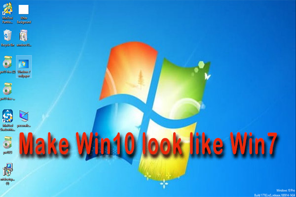 how to make windows 7 look like windows 10 theme