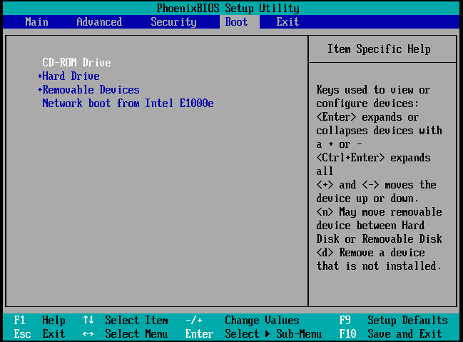BIOS page