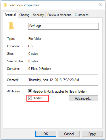 service problem forfremmelse Perflogs Folder in Windows 10 – Can I Delete or Hide It?