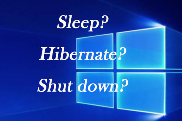 sleep hibernate shut down windows 10 thumbnail