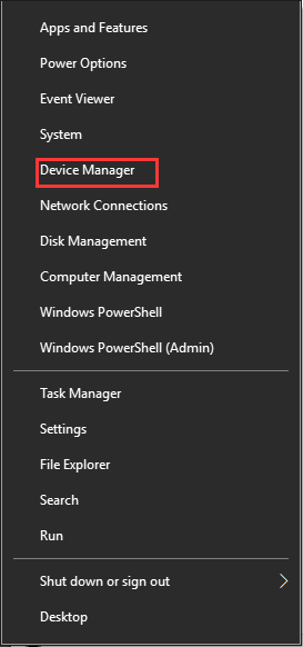 select Device Manager