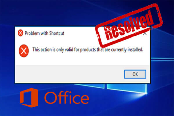 Fix Action Only Valid For Products Currently Installed