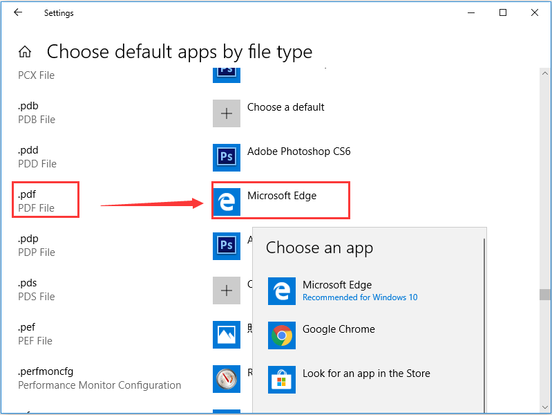 choose another app as the default PDF reader