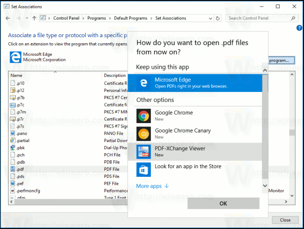 choose a program from the listed options