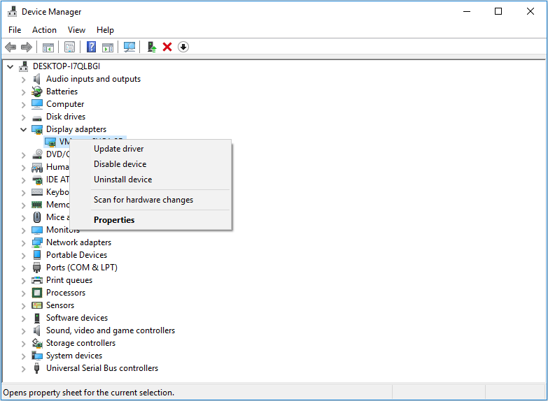 how do you fix the display adapter not showing the right resolution