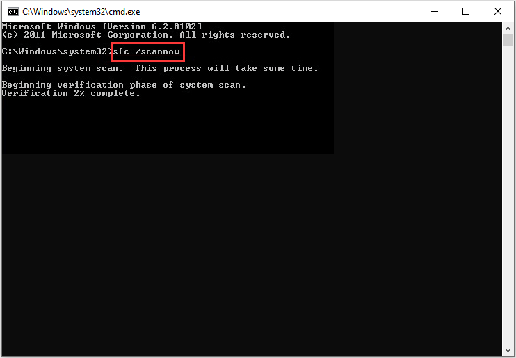 type command