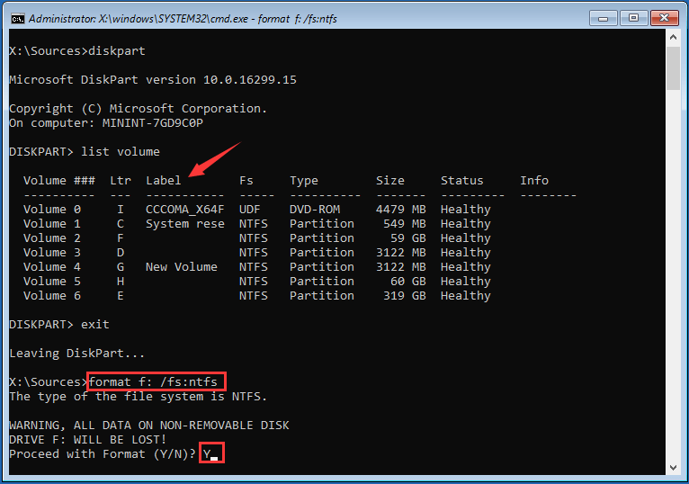 formatting ssd for windows 10 command line