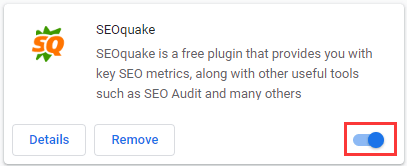 disable extensions
