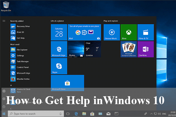 Look How To Get Help In Windows 10 6 Ways Included