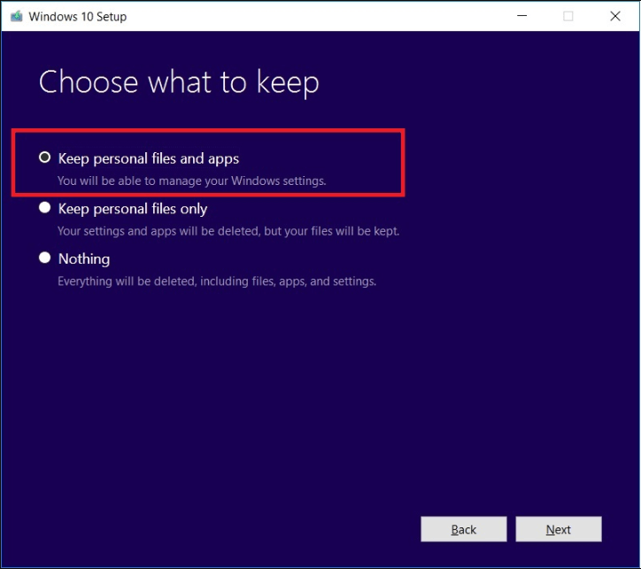 keep personal files and apps